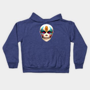 Retro Victorian Sugar Skull Kids Hoodie